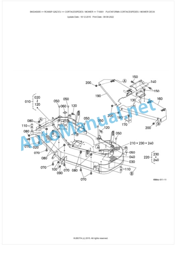 Kubota RCK60P-326Z-EU Parts Manual PDF BKIDA5005 4 Kubota RCK60P-326Z-EU Parts Manual PDF BKIDA5005-4
