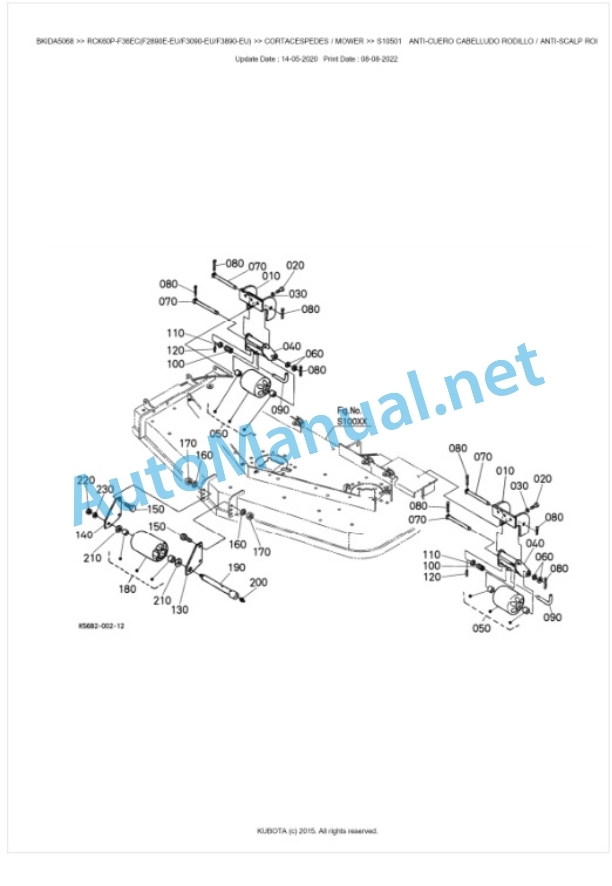 Kubota RCK60P-F36EC(F2890E-EU, F3090-EU, F3890-EU) Parts Manual PDF BKIDA5068 4 Kubota RCK60P-F36EC(F2890E-EU, F3090-EU, F3890-EU) Parts Manual PDF BKIDA5068-4