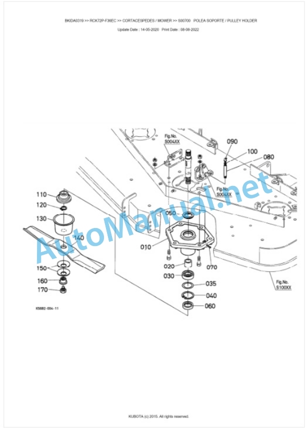 Kubota RCK72P-F36EC Parts Manual PDF BKIDA0319 2 Kubota RCK72P-F36EC Parts Manual PDF BKIDA0319-2