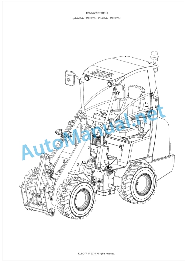 Kubota RT140 Parts Manual PDF BKIDK5246 1 Kubota RT140 Parts Manual PDF BKIDK5246