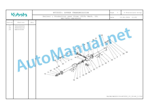 Kubota RT3000 Parts Manual PDF 5 Kubota RT3000 Parts Manual PDF-5