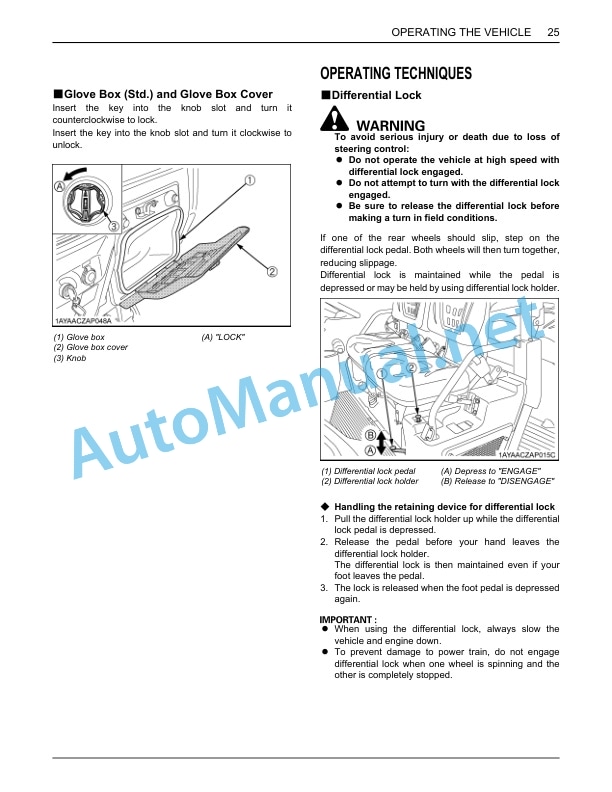 Kubota RTV-X1140 Utility Vehicle Operators Manual PDF 3 Kubota RTV-X1140 Utility Vehicle Operators Manual PDF - Image 3