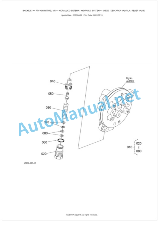 Kubota RTV-X900N5TWEU, RTV-X900N5TREU Parts Manual PDF BKIDK5283 4 Kubota RTV-X900N5TWEU, RTV-X900N5TREU Parts Manual PDF BKIDK5283-4