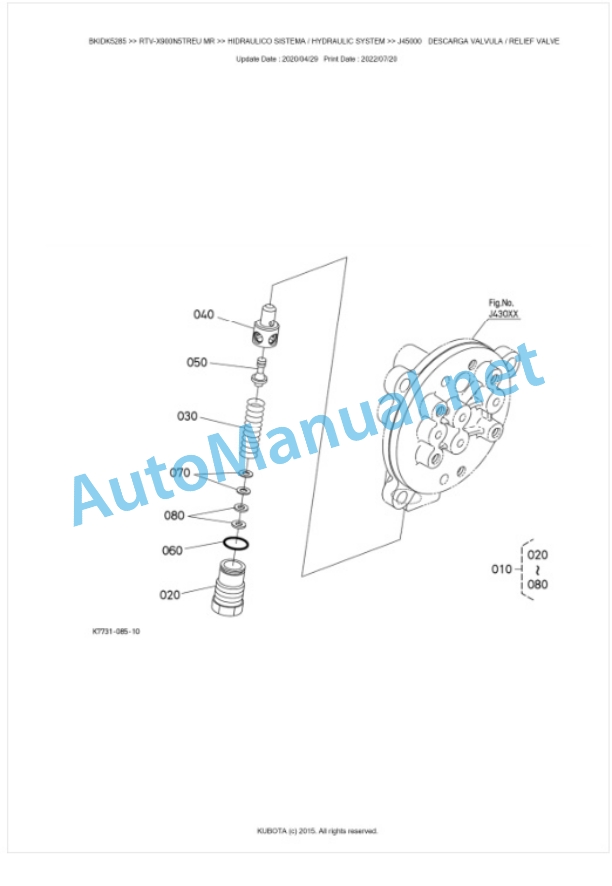 Kubota RTV-X900N5TWEU, RTV-X900N5TREU Parts Manual PDF BKIDK5285 4 Kubota RTV-X900N5TWEU, RTV-X900N5TREU Parts Manual PDF BKIDK5285-4