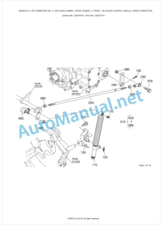 Kubota RTV-X900NTWEU, RTV-X900NTREU Parts Manual PDF BKIDK5179 3 Kubota RTV-X900NTWEU, RTV-X900NTREU Parts Manual PDF BKIDK5179-3