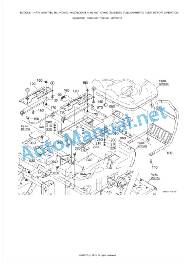 Kubota RTV-X900NTWEU, RTV-X900NTREU Parts Manual PDF BKIDK5181 5 Kubota RTV-X900NTWEU, RTV-X900NTREU Parts Manual PDF BKIDK5181-5