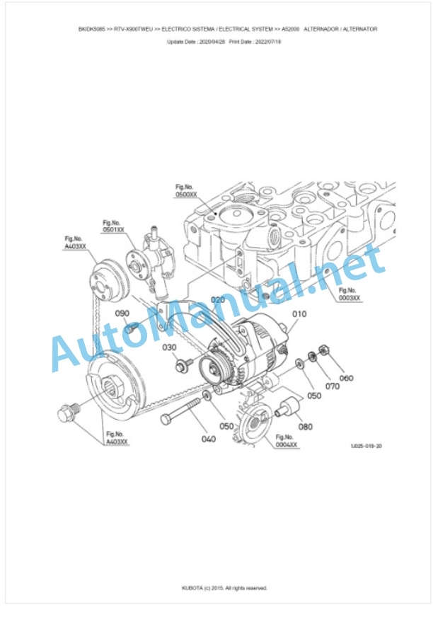 Kubota RTV-X900TWEU Parts Manual PDF BKIDK5085 2 Kubota RTV-X900TWEU Parts Manual PDF BKIDK5085-2