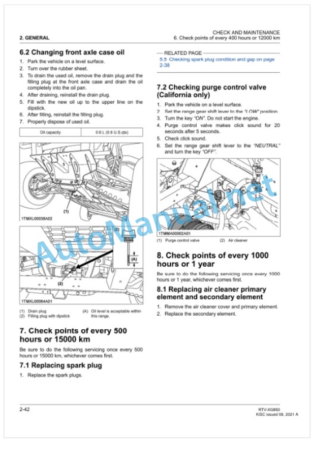 Kubota RTV-XG850 Utility Vehicle Workshop Manual PDF 2 Kubota RTV-XG850 Utility Vehicle Workshop Manual PDF-2