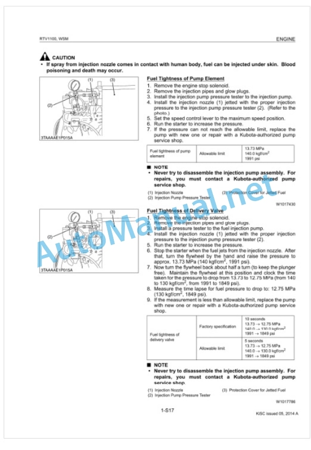 Kubota RTV1100 Utility Vehicle Workshop Manual PDF 2 Kubota RTV1100 Utility Vehicle Workshop Manual PDF-2