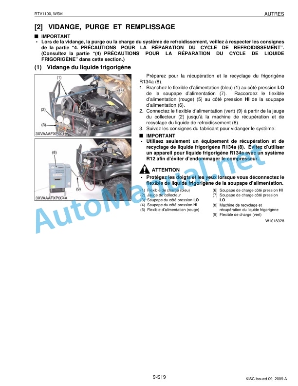 Kubota RTV1100 Utility Vehicle Workshop Manual PDF FR 5 Kubota RTV1100 Utility Vehicle Workshop Manual PDF FR - Image 5