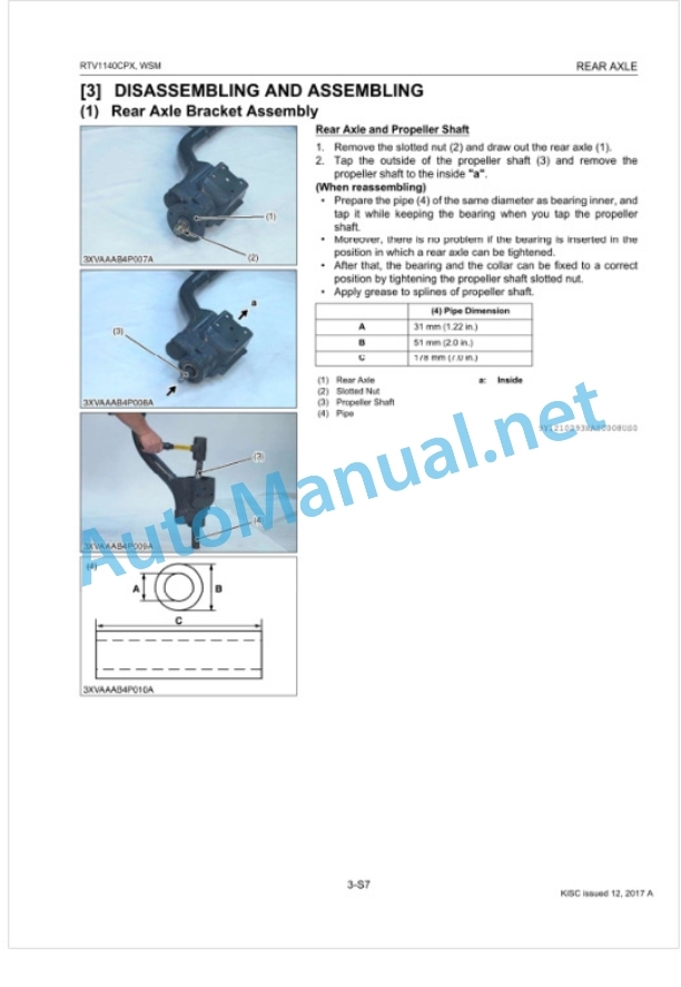 Kubota RTV1140CPX Utility Vehicle Workshop Manual PDF 4 Kubota RTV1140CPX Utility Vehicle Workshop Manual PDF-4