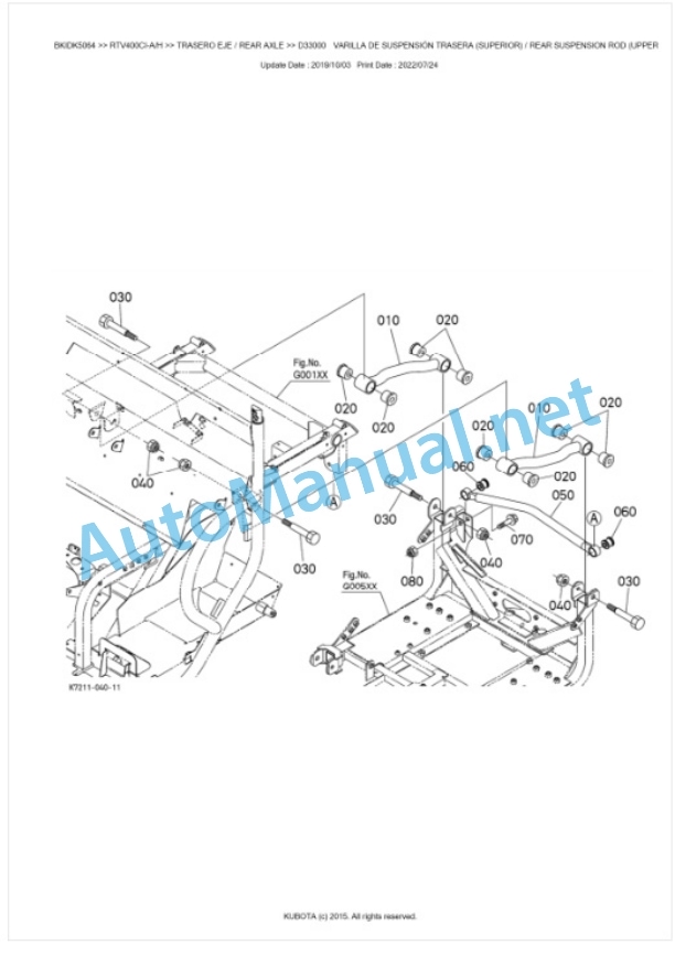 Kubota RTV400CI Parts Manual PDF BKIDK5064 3 Kubota RTV400CI Parts Manual PDF BKIDK5064-3