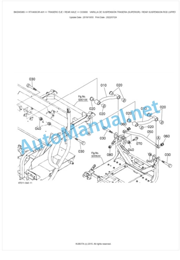 Kubota RTV400CI Parts Manual PDF BKIDK5065 3 Kubota RTV400CI Parts Manual PDF BKIDK5065-3