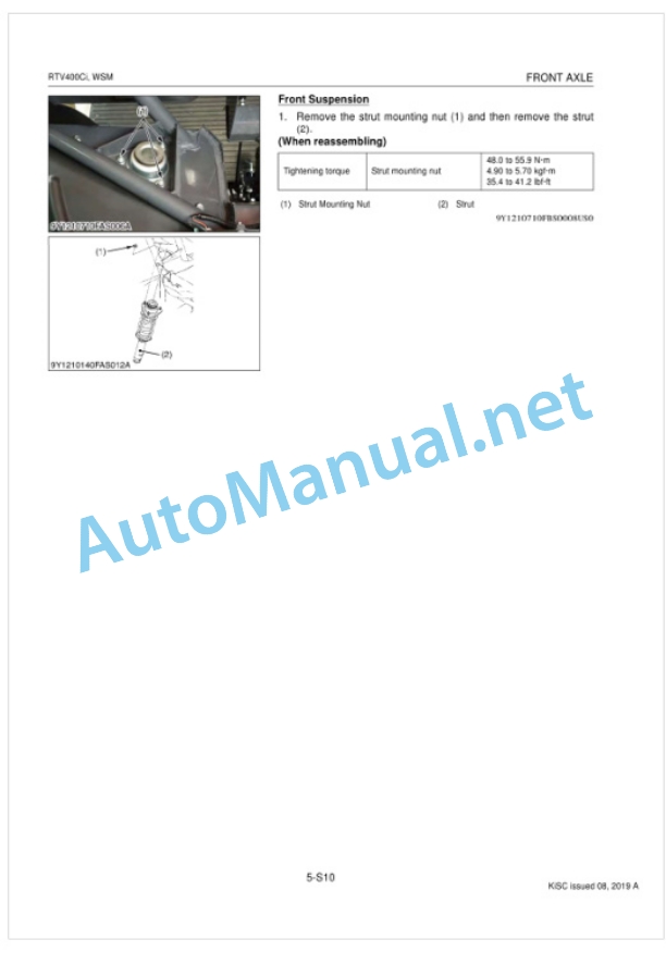 Kubota RTV400Ci Utility Vehicle Workshop Manual PDF 5 Kubota RTV400Ci Utility Vehicle Workshop Manual PDF-5