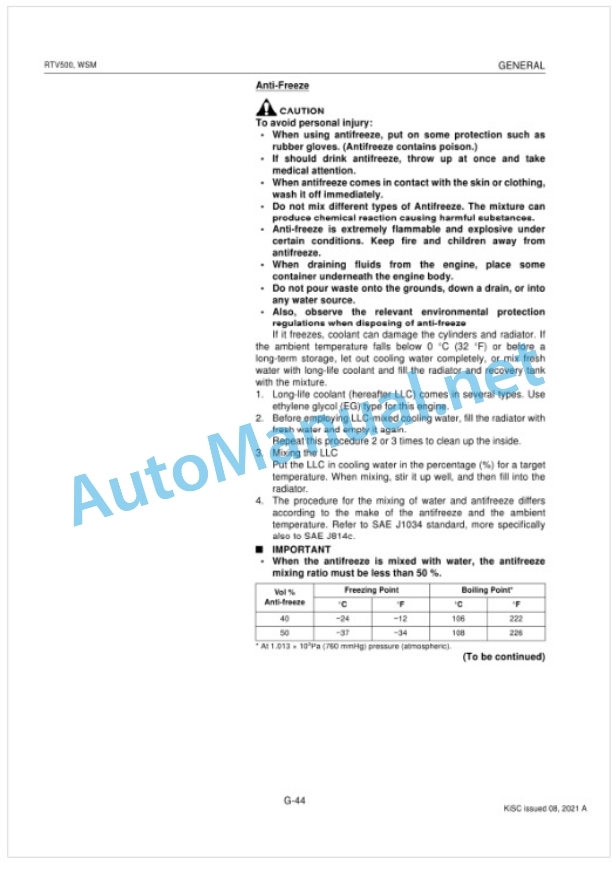 Kubota RTV500 Utility Vehicle Workshop Manual PDF 2 Kubota RTV500 Utility Vehicle Workshop Manual PDF-2