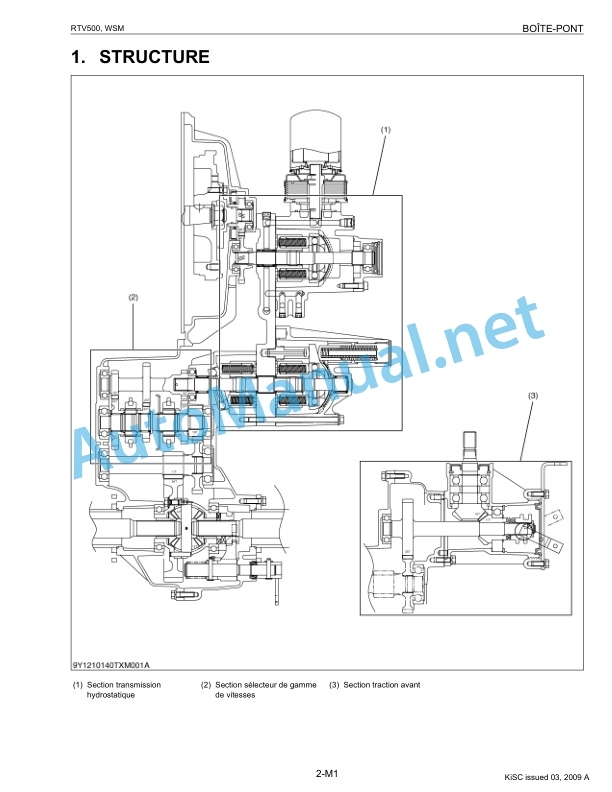 Kubota RTV500 Utility Vehicle Workshop Manual PDF FR 3 Kubota RTV500 Utility Vehicle Workshop Manual PDF FR-3