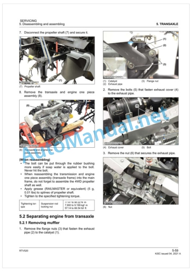 Kubota RTV520 Utility Vehicle Workshop Manual PDF 4 Kubota RTV520 Utility Vehicle Workshop Manual PDF-4