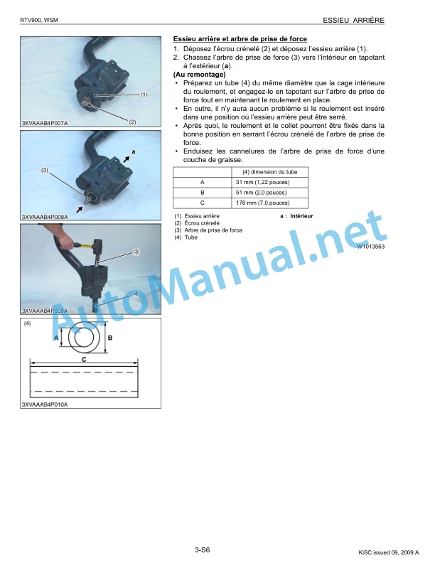 Kubota RTV900 Utility Vehicle Workshop Manual PDF FR 3 Kubota RTV900 Utility Vehicle Workshop Manual PDF FR - Image 3