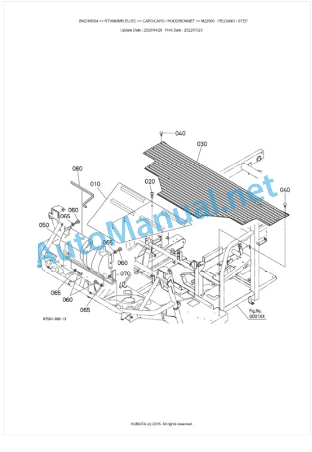 Kubota RTV900MW-EU-EC, RTV900MR-EU-EC Parts Manual PDF BKIDK5004 5 Kubota RTV900MW-EU-EC, RTV900MR-EU-EC Parts Manual PDF BKIDK5004-5