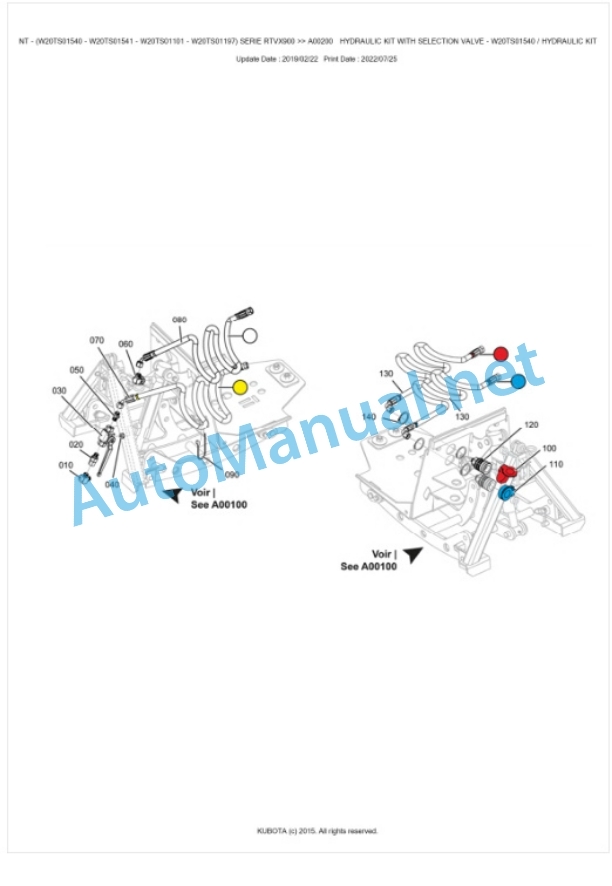 Kubota RTVX900 Series Relevage Avant Parts Manual PDF BKIDE5225 3 Kubota RTVX900 Series Relevage Avant Parts Manual PDF BKIDE5225-3