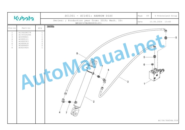 Kubota SC1301, SC1401 Parts Manual PDF 3 Kubota SC1301, SC1401 Parts Manual PDF-3