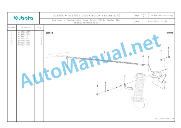 Kubota SC1301, SC1401 Parts Manual PDF 5 Kubota SC1301, SC1401 Parts Manual PDF-5