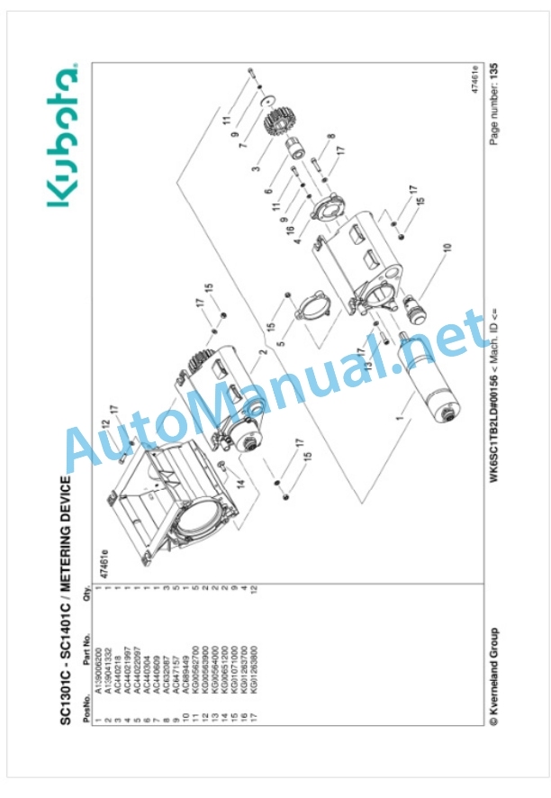 Kubota SC1301C, SC1401C Parts Manual PDF 4 Kubota SC1301C, SC1401C Parts Manual PDF-4