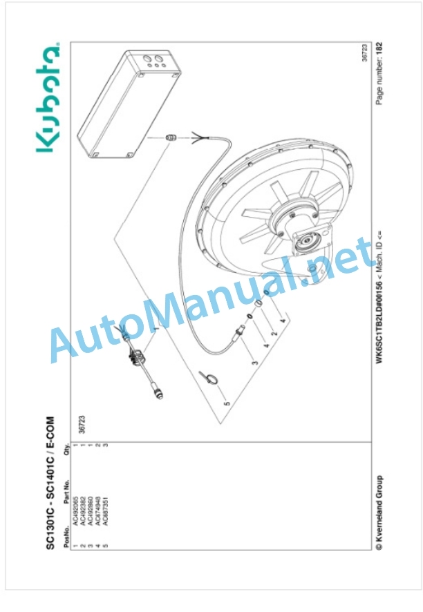 Kubota SC1301C, SC1401C Parts Manual PDF 5 Kubota SC1301C, SC1401C Parts Manual PDF-5