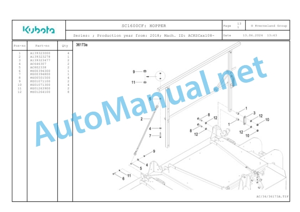 Kubota SC1600CF Parts Manual PDF 4 Kubota SC1600CF Parts Manual PDF-4