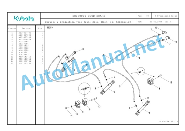 Kubota SC1600F Parts Manual PDF 3 Kubota SC1600F Parts Manual PDF-3