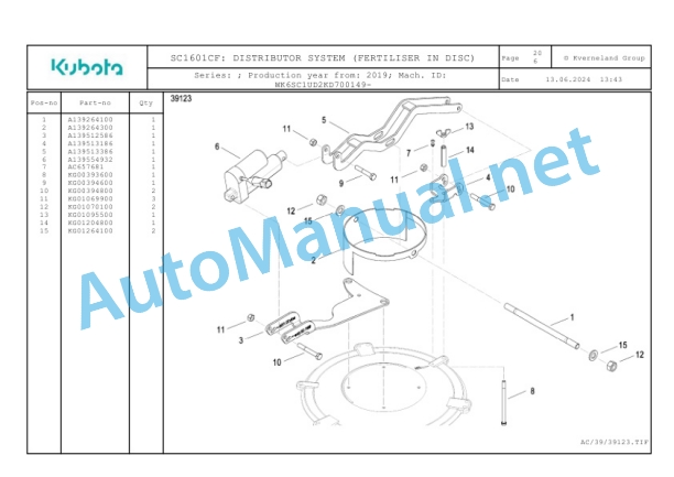 Kubota SC1601CF Parts Manual PDF 5 Kubota SC1601CF Parts Manual PDF-5