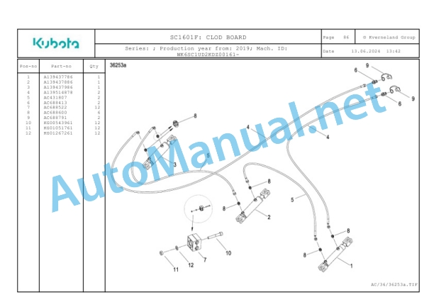 Kubota SC1601F Parts Manual PDF 3 Kubota SC1601F Parts Manual PDF-3