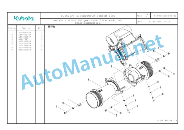 Kubota SC1601F Parts Manual PDF 5 Kubota SC1601F Parts Manual PDF-5