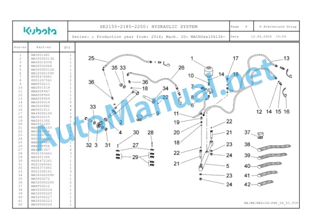 Kubota SE2155-2185-2200 Parts Manual PDF 4 Kubota SE2155-2185-2200 Parts Manual PDF-4