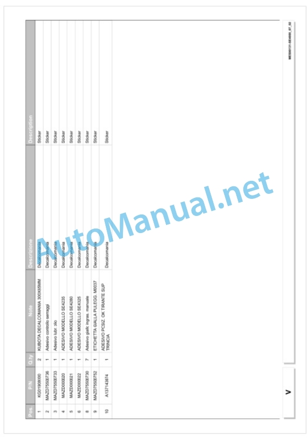 Kubota SE4235-4280-4325 Parts Manual PDF 5 Kubota SE4235-4280-4325 Parts Manual PDF-5
