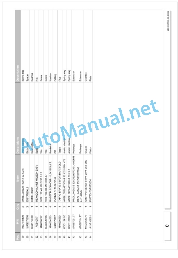 Kubota SE6280-6320 Parts Manual PDF 4 Kubota SE6280-6320 Parts Manual PDF-4