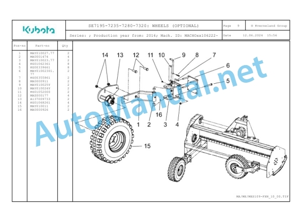Kubota SE7195-7235-7280-7320 Parts Manual PDF 5 Kubota SE7195-7235-7280-7320 Parts Manual PDF-5