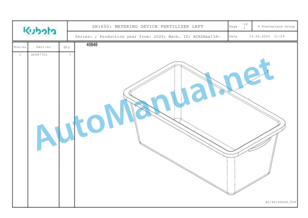 Kubota SH1650 Parts Manual PDF 4 Kubota SH1650 Parts Manual PDF-4
