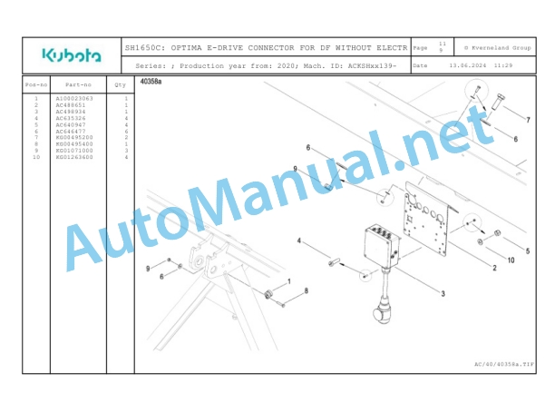 Kubota SH1650C Parts Manual PDF 5 Kubota SH1650C Parts Manual PDF-5