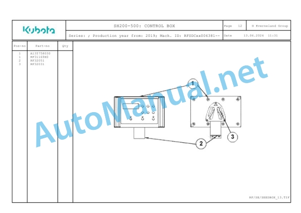 Kubota SH200-500 Parts Manual PDF 3 Kubota SH200-500 Parts Manual PDF-3