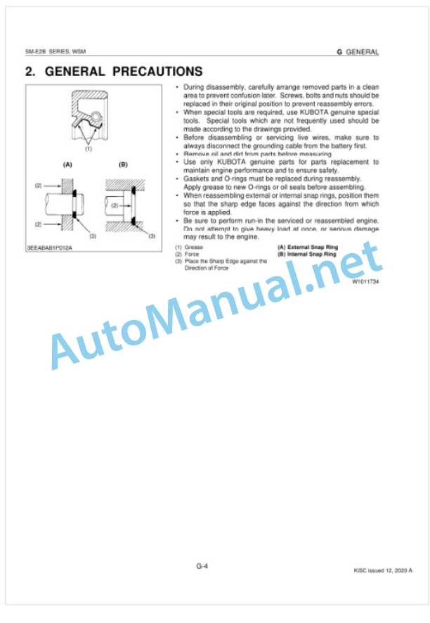 Kubota SM-E2B Series Diesel Engine Workshop Manual PDF 2 Kubota SM-E2B Series Diesel Engine Workshop Manual PDF-2
