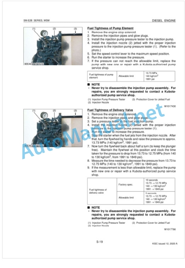 Kubota SM-E2B Series Diesel Engine Workshop Manual PDF 4 Kubota SM-E2B Series Diesel Engine Workshop Manual PDF-4