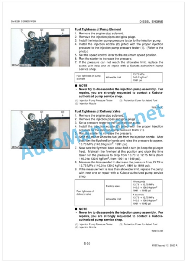 Kubota SM-E3B Series Diesel Engine Workshop Manual PDF 4 Kubota SM-E3B Series Diesel Engine Workshop Manual PDF-4