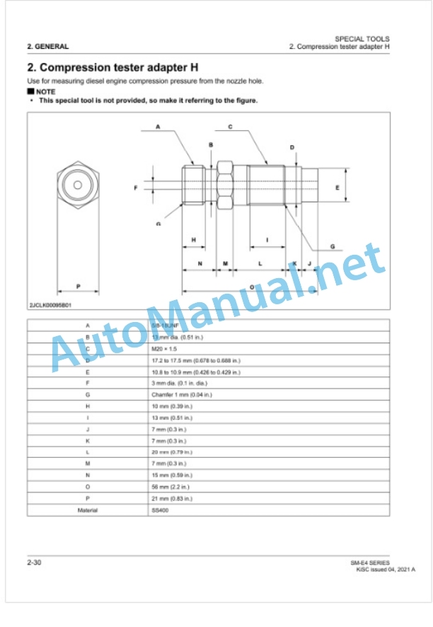 Kubota SM-E4 Series Diesel Engine Workshop Manual PDF 2 Kubota SM-E4 Series Diesel Engine Workshop Manual PDF-2