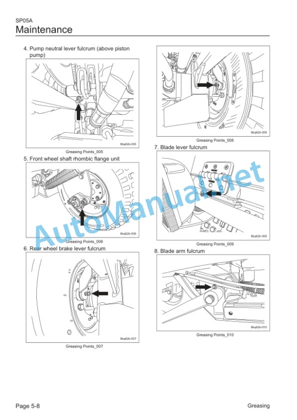 Kubota SP05A Bunker Rake Operators Manual PDF 5 Kubota SP05A Bunker Rake Operators Manual PDF - Image 5