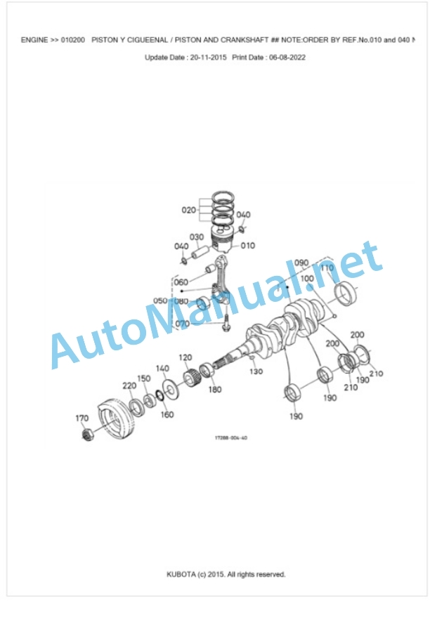 Kubota SQ-3140-EU Parts Manual PDF BKIDK0622 2 Kubota SQ-3140-EU Parts Manual PDF BKIDK0622-2