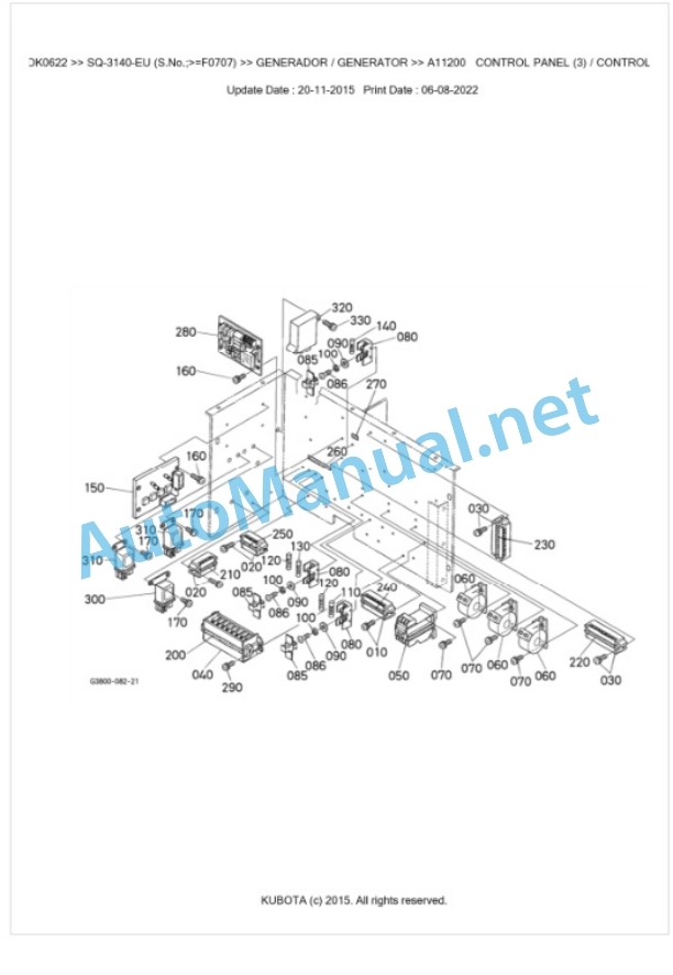 Kubota SQ-3140-EU Parts Manual PDF BKIDK0622 5 Kubota SQ-3140-EU Parts Manual PDF BKIDK0622-5