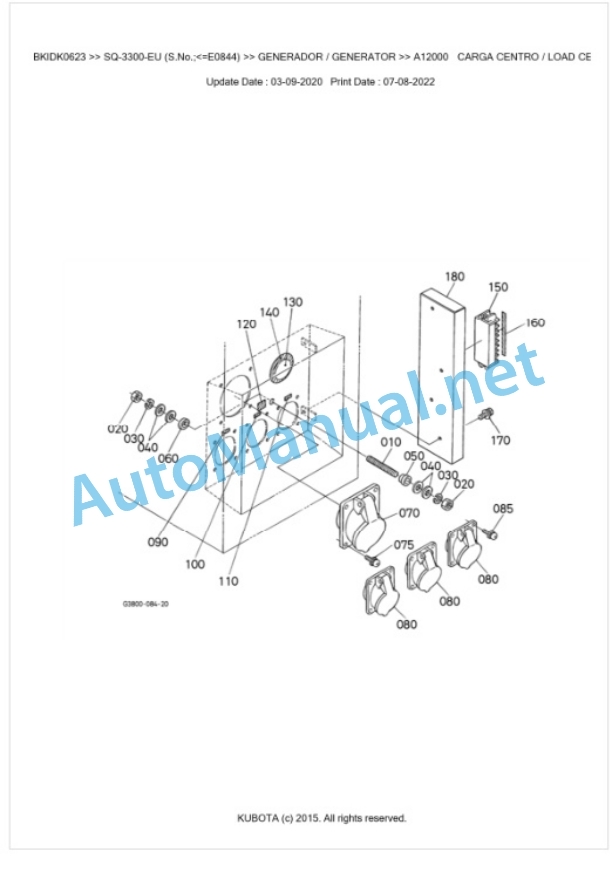 Kubota SQ-3300-EU Parts Manual PDF BKIDK0623 5 Kubota SQ-3300-EU Parts Manual PDF BKIDK0623-5