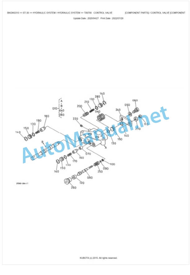 Kubota ST-30 Parts Manual PDF BKIDK0310 5 Kubota ST-30 Parts Manual PDF BKIDK0310-5