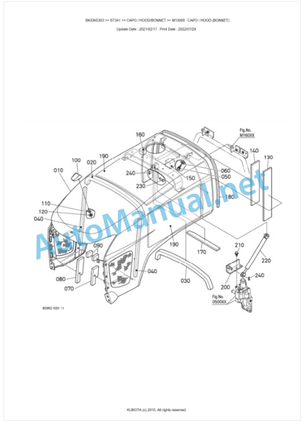 Kubota ST341, ST371, ST401 Parts Manual PDF BKIDK5303 5 Kubota ST341, ST371, ST401 Parts Manual PDF BKIDK5303-5